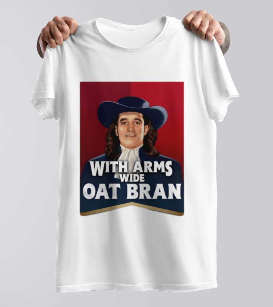 With Arms Wide Oat Bran Quaker T-Shirt