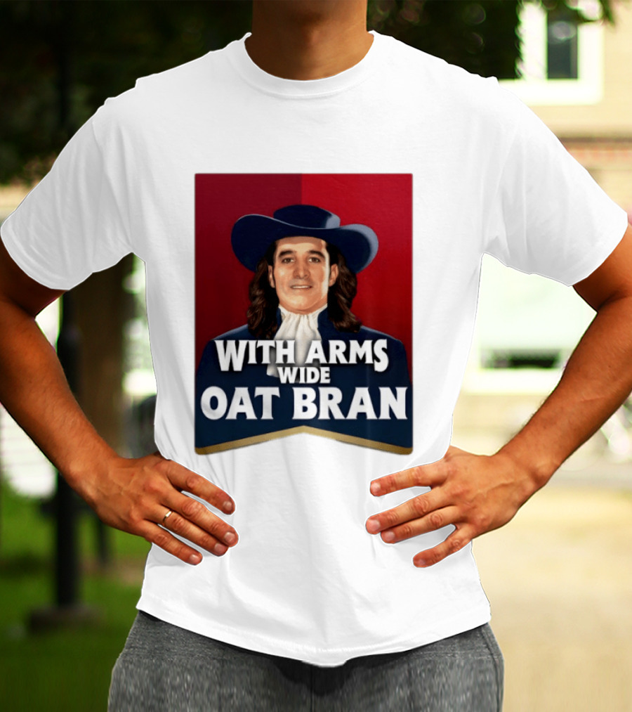 With Arms Wide Oat Bran Quaker T-Shirt