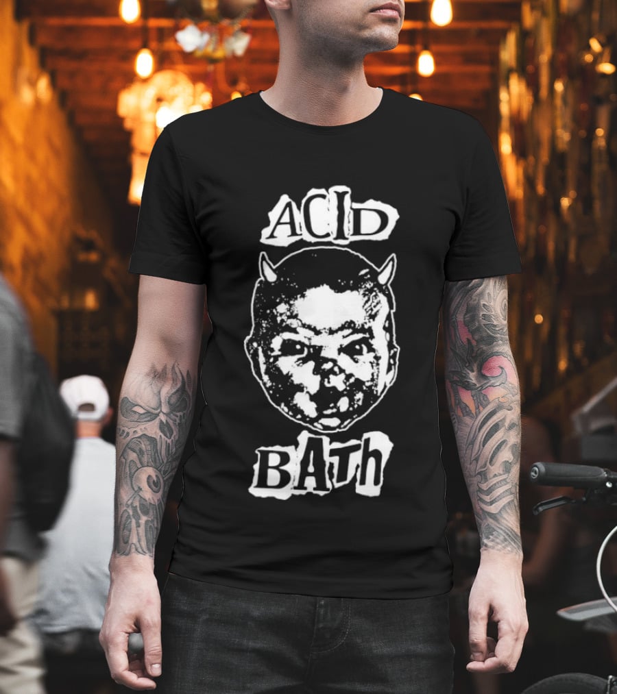 Acid Bath Demon Child Face T-Shirt