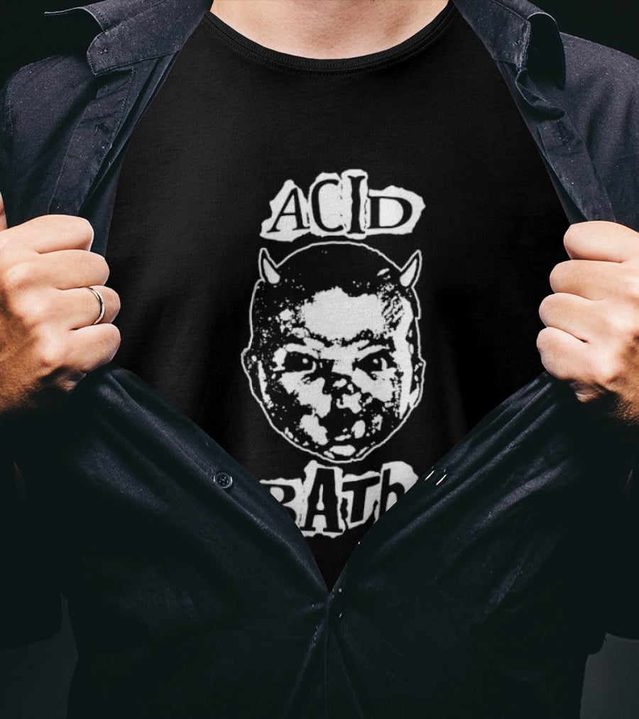 Acid Bath Demon Child Face T-Shirt