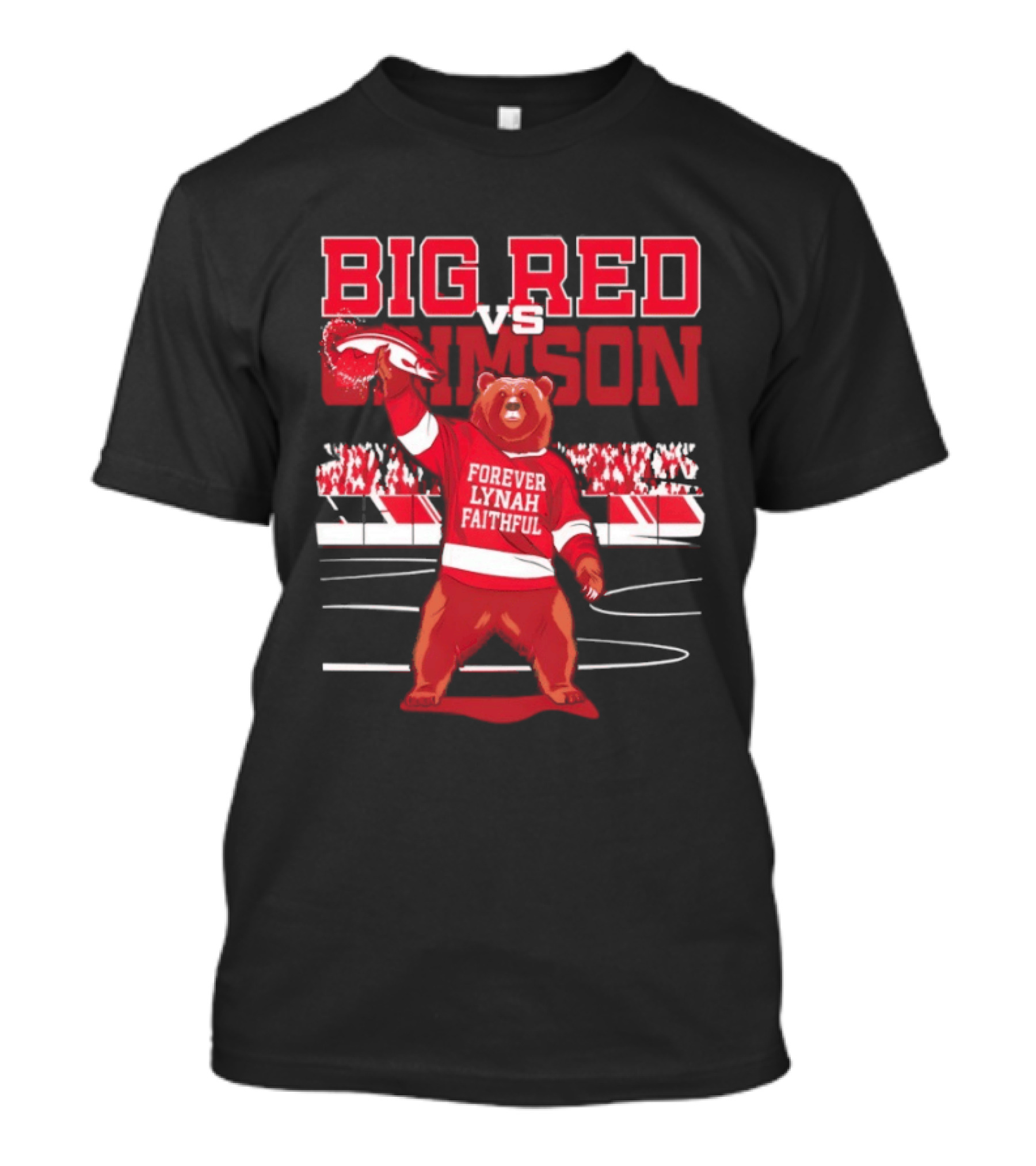 Cornell Hockey Big Red Vs Crimson Forever Lynah Faithful Bear Game Day T-Shirt