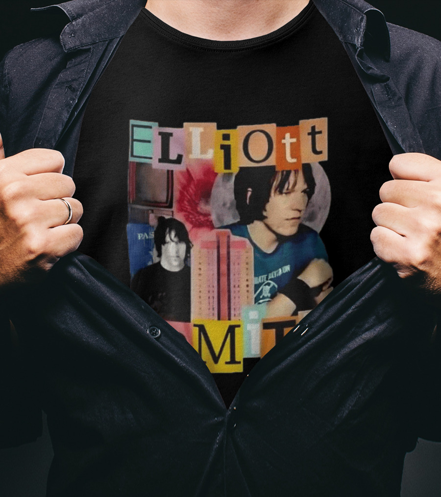 Elliott Smith Past And Present Music Lover College Aesthetic T-Shirt