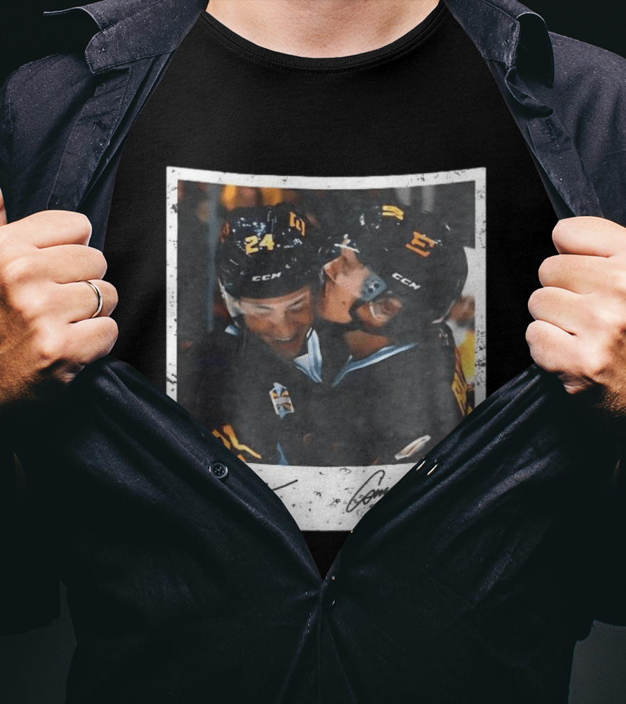 Ilya Rozanov Shane Hollander Kiss Hockey Polaroid Rivalry Movie Scene 24 87 T-Shirt