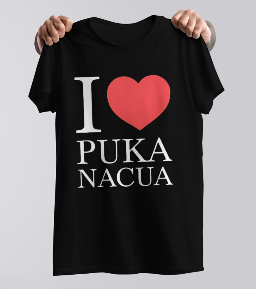 I Love Puka Nacua Los Angeles Rams Football Heart T-Shirt
