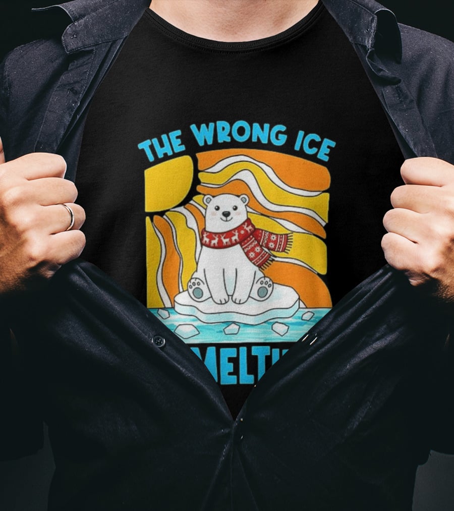 The Wrong Ice Is Melting Polar Bear Abolish ICE T-Shirt