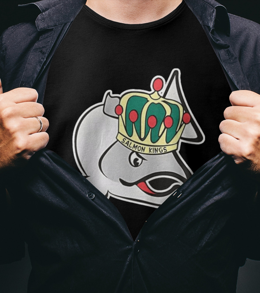 Salmon Kings Crowned Fish Victoria Royals T-Shirt