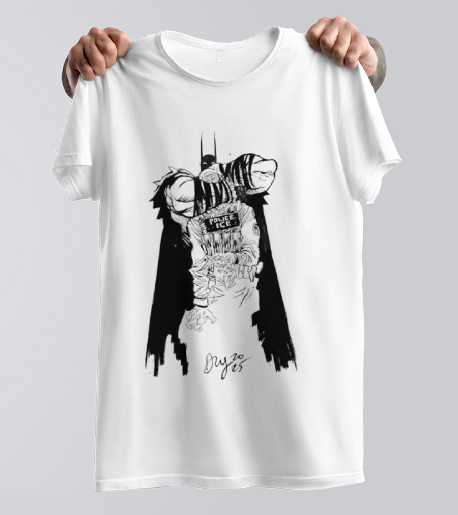 Absolute Batman Police ICE Joker Batman Sketch T-Shirt