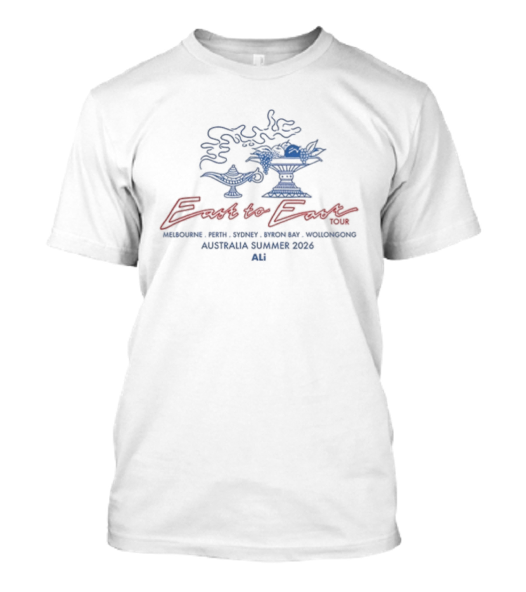 Ali Australia Tour 2026 Sydney Perth Adelaide Brisbane Melbourne East To East Still Life T-Shirt