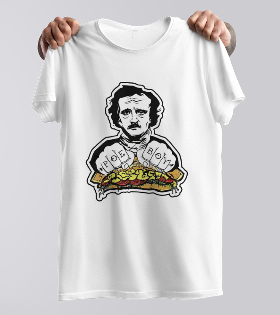 Edgar Allan Poe Poe Boy Sandwich T-Shirt