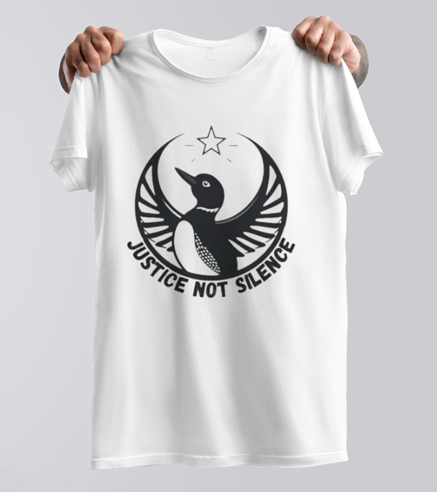 Justice Not Silence Minnesota Rebel Alliance Star Bird T-Shirt