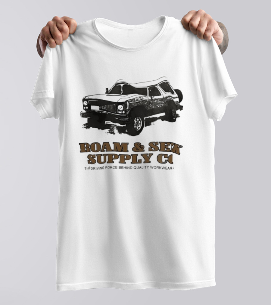 Roam & Sek Supply Co Classic Car Thriving Force Behind Quality Workwear T-Shirt