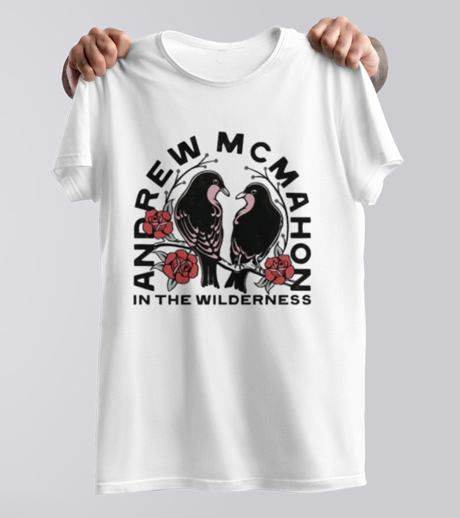 Andrew McMahon In The Wilderness Love Birds Roses T-Shirt