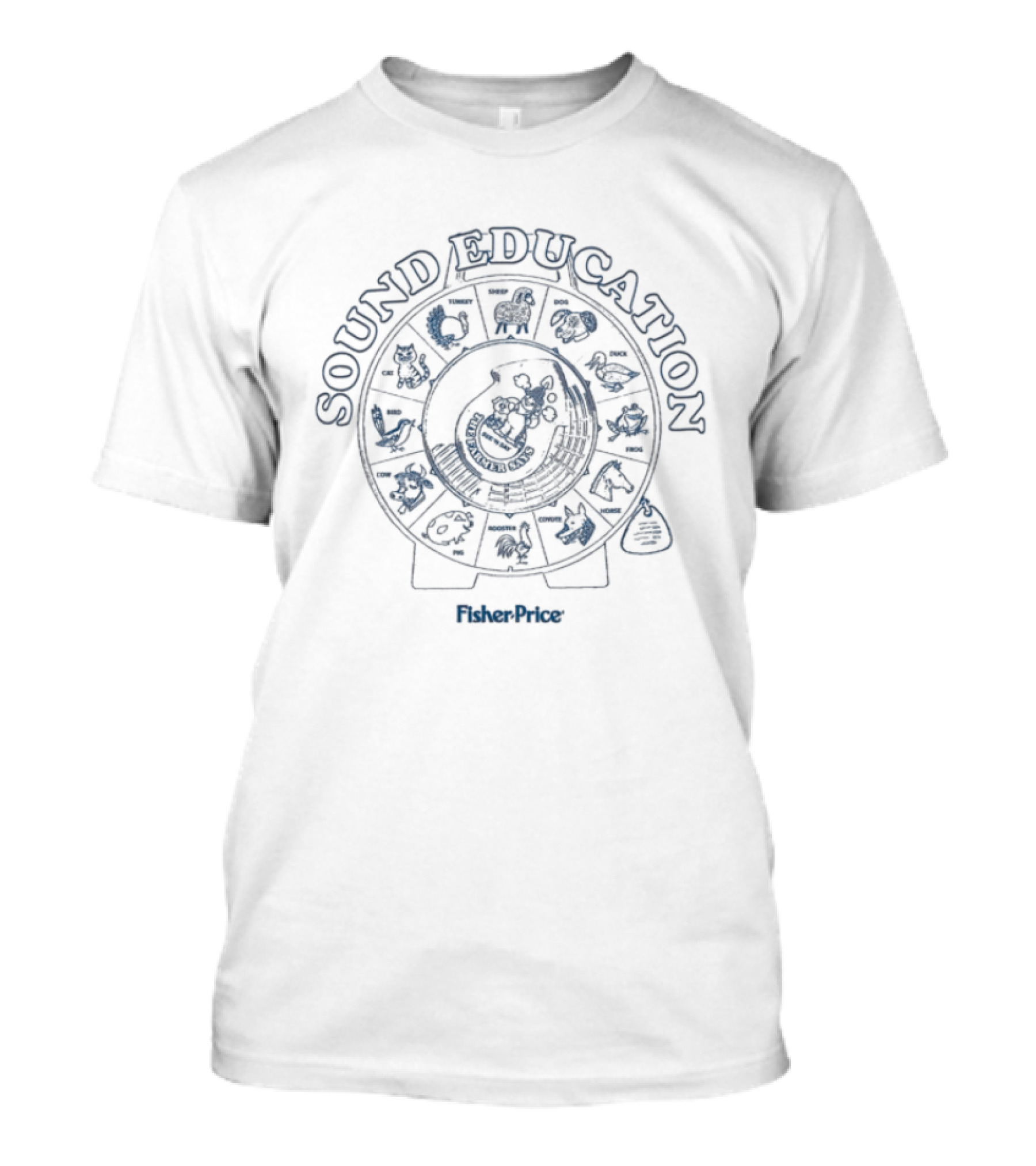 Fisher Price Sound Education See N' Say Animal Wheel T-Shirt