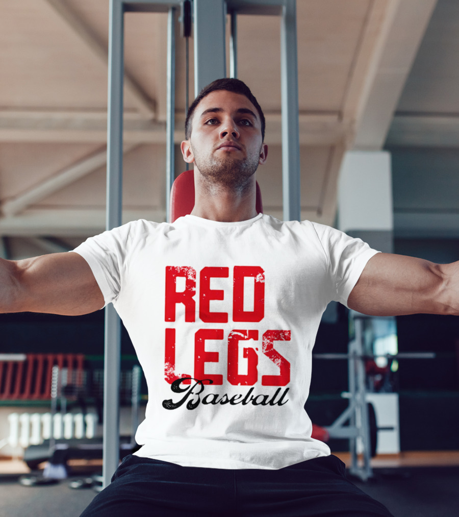 Redlegs OKI Baseball Red Stacked T-Shirt