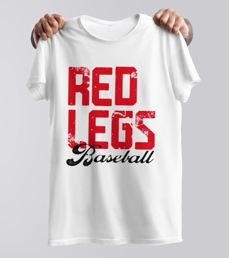 Redlegs OKI Baseball Red Stacked T-Shirt