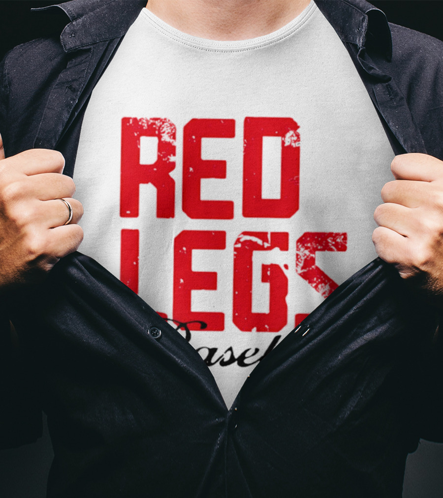 Redlegs OKI Baseball Red Stacked T-Shirt