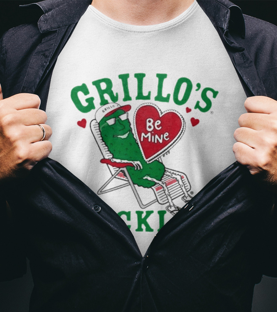 Grillo's Pickles Be Mine Valentine T-Shirt