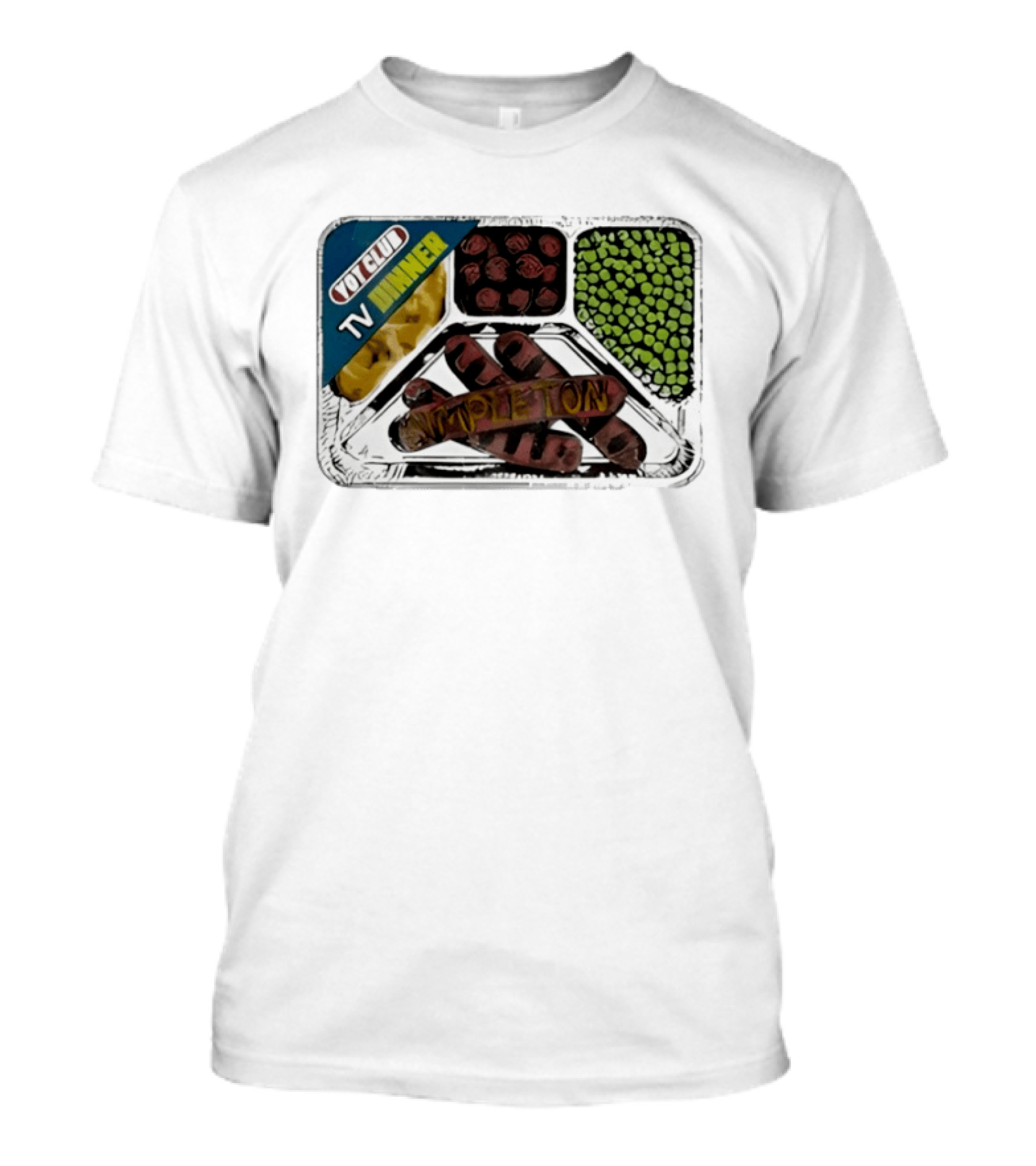 Yot Club TV Dinner Simpleton Retro Tray T-Shirt