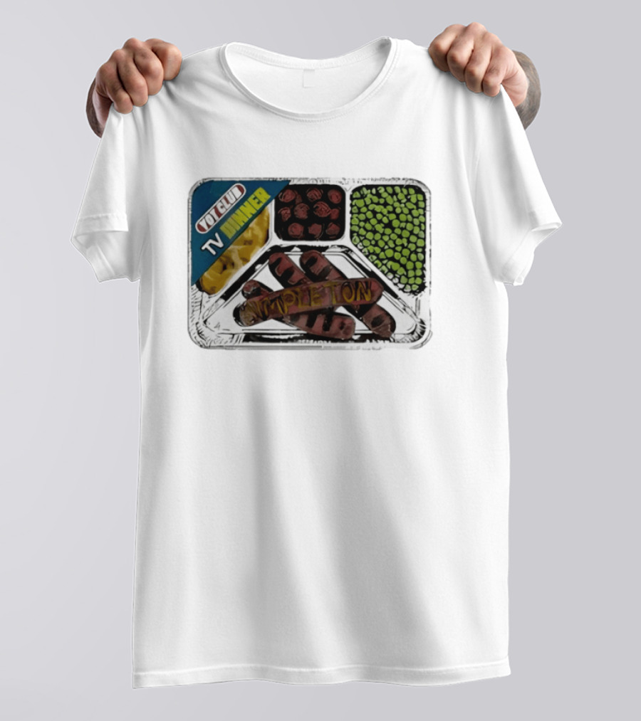 Yot Club TV Dinner Simpleton Retro Tray T-Shirt