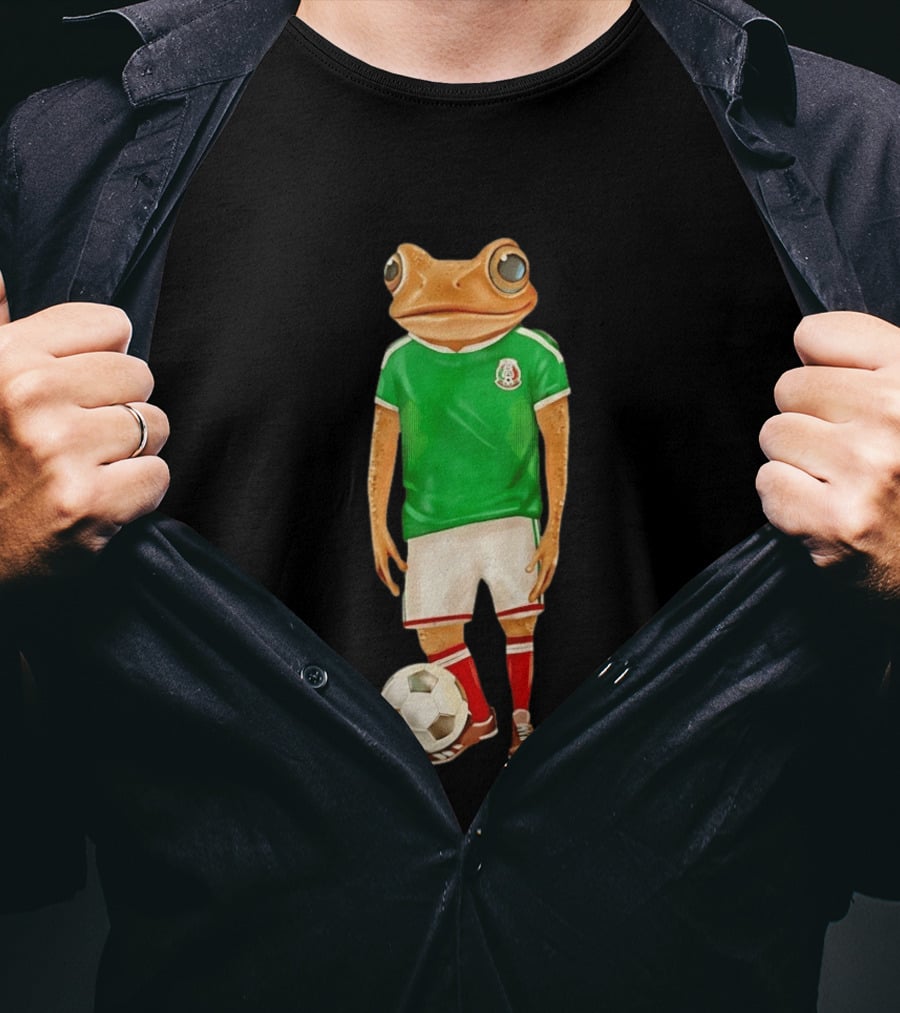 Bad Bunny Debi Tirar Mas Fotos World Tour Mexico 2026 Frog Soccer Jersey T-Shirt