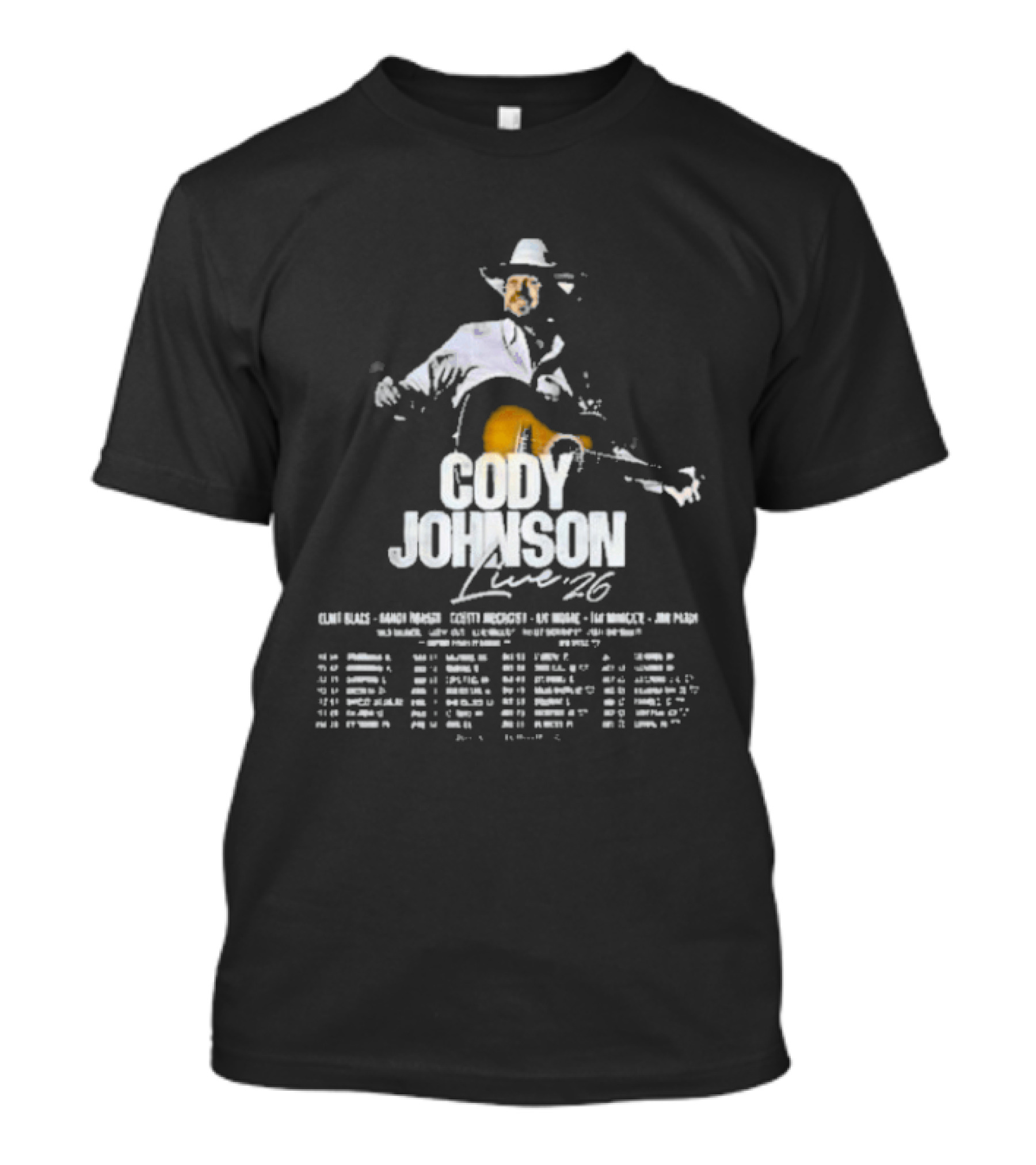 Cody Johnson 2026 Tour CMA Vocalist Dates February To September T-Shirt