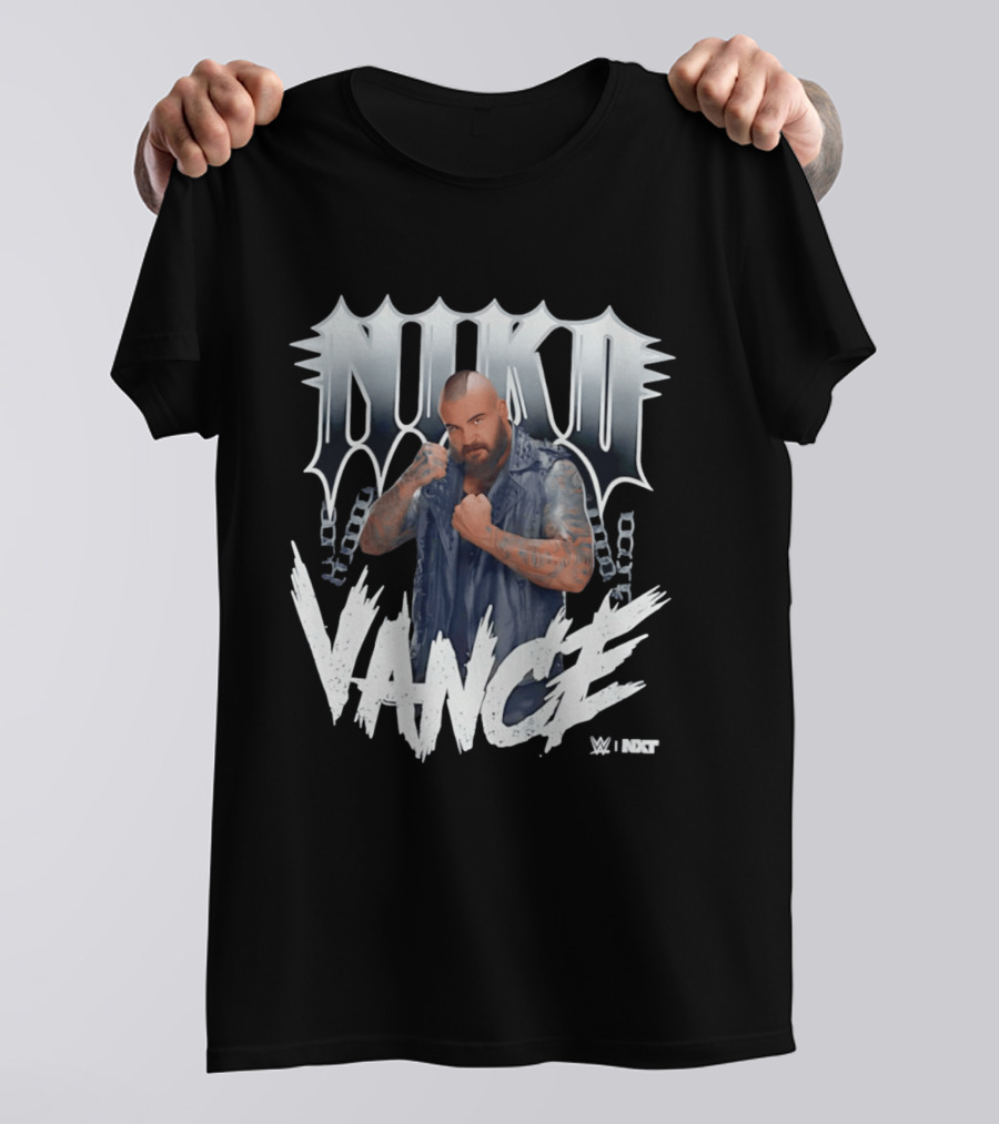 Niko Vance WWE NXT Spikes Chains Tattoo T-Shirt