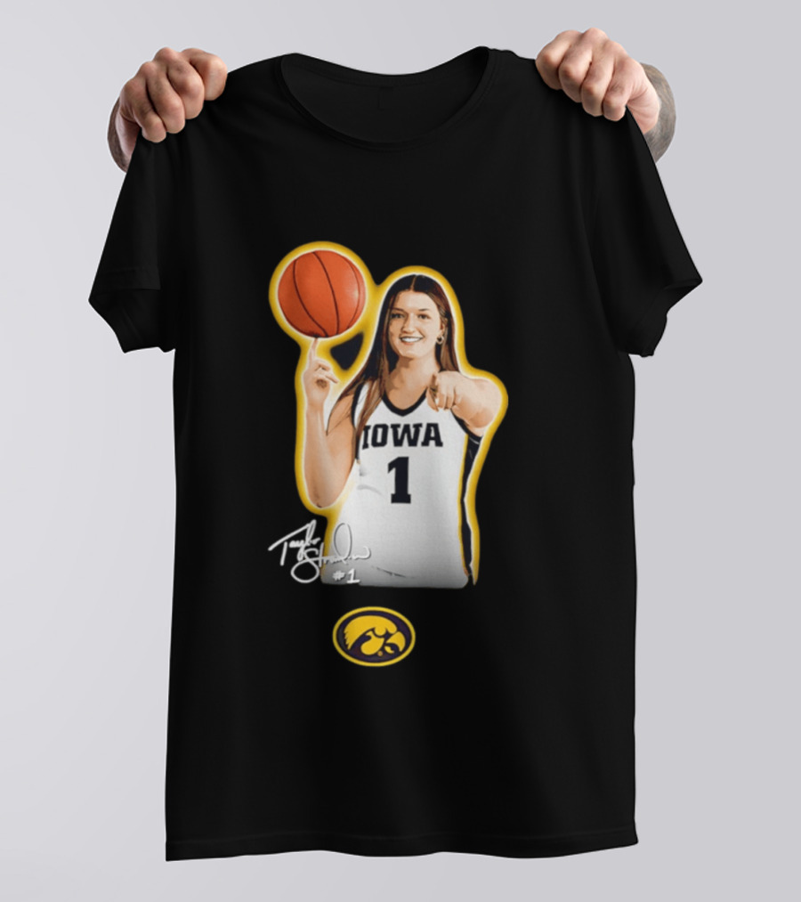 Taylor Stremlow Iowa Hawkeyes Basketball #1 T-Shirt