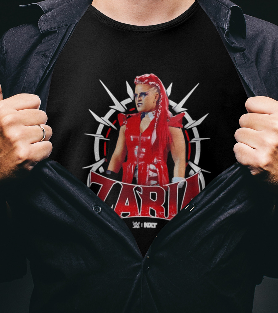 Zaria WWE NXT Red Spikes Ensemble T-Shirt