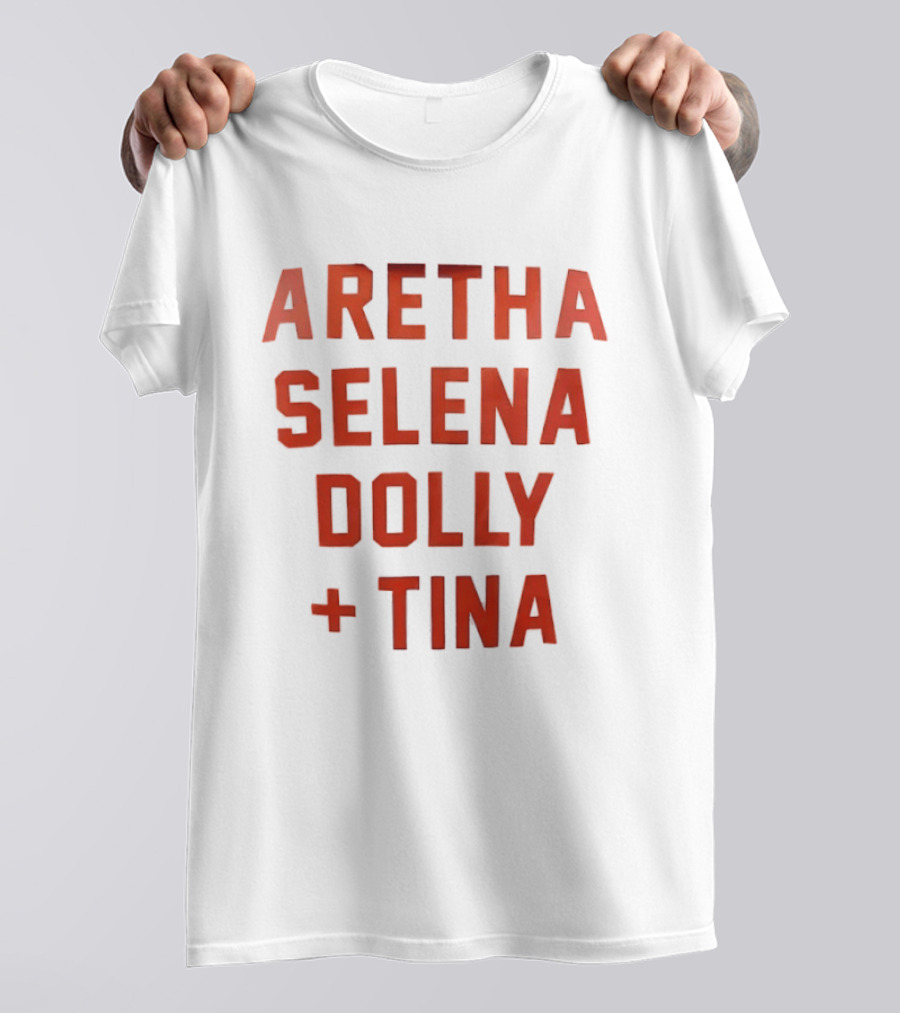 Aretha Selena Dolly Tina Iconic Music Legends T-Shirt