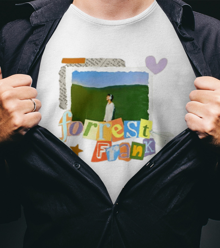 Forrest Frank Collage Style Pastel Colors With Nature T-Shirt