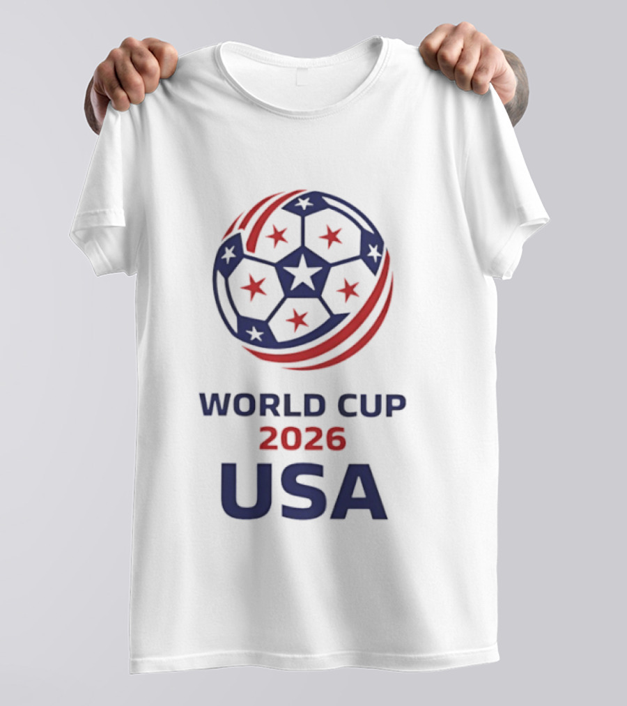 World Cup 2026 USA Soccer Stars Ball T-Shirt