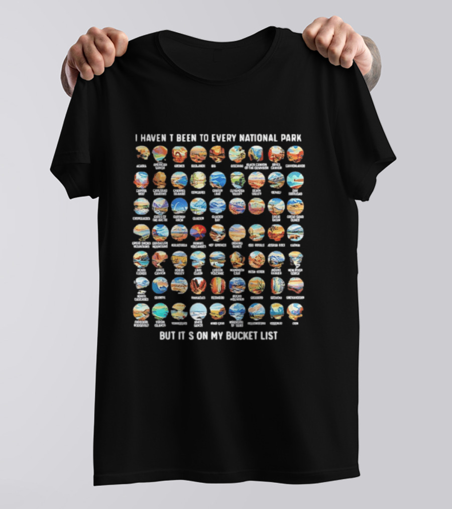 Explore Every National Park Bucket List Adventure T-Shirt