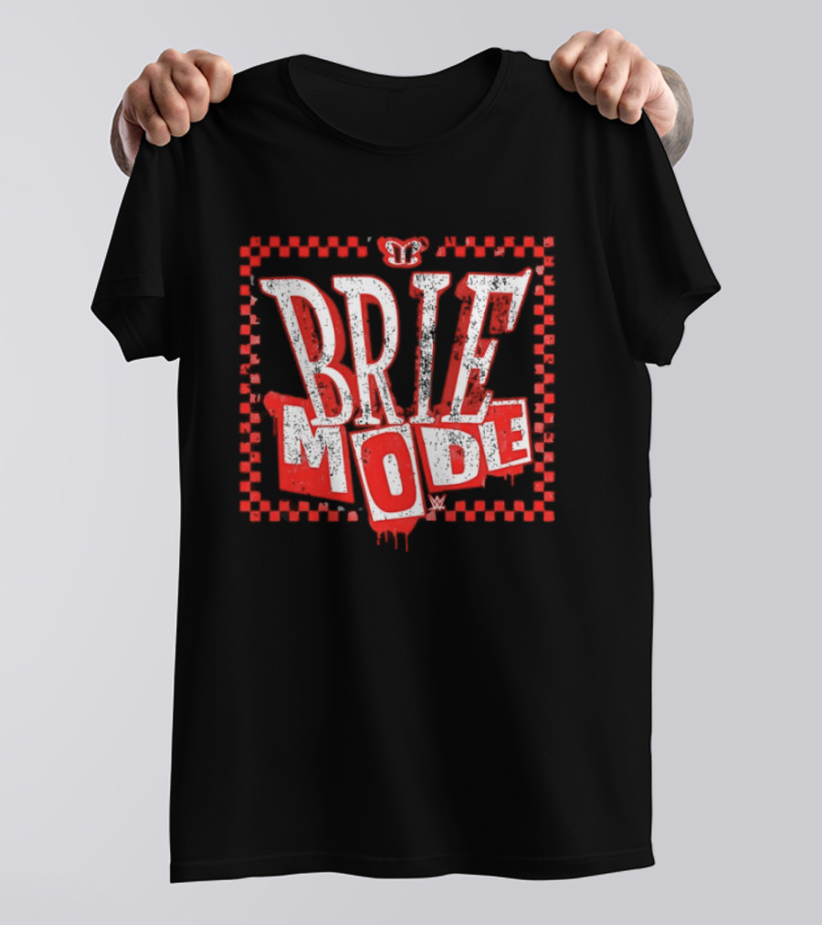 Brie Bella Mode WWE Text And Crown T-Shirt