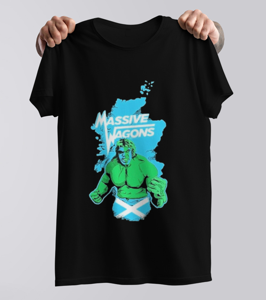 Massive Wagons Hulk Scotland With Map T-Shirt