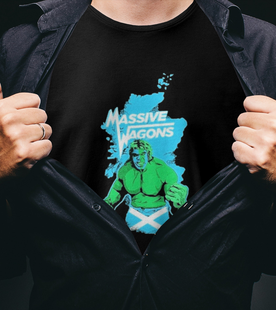 Massive Wagons Hulk Scotland With Map T-Shirt