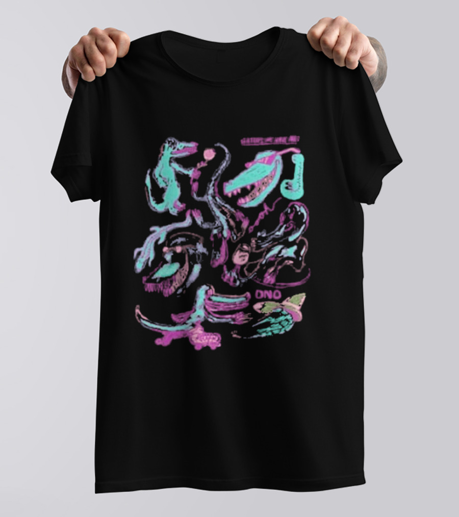 Gators We Have Met Colorful Artistic Compilation T-Shirt