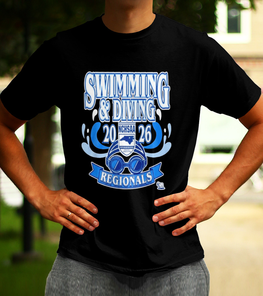 NCHSAA Swimming & Diving Regionals 2026 Competition Event T-Shirt