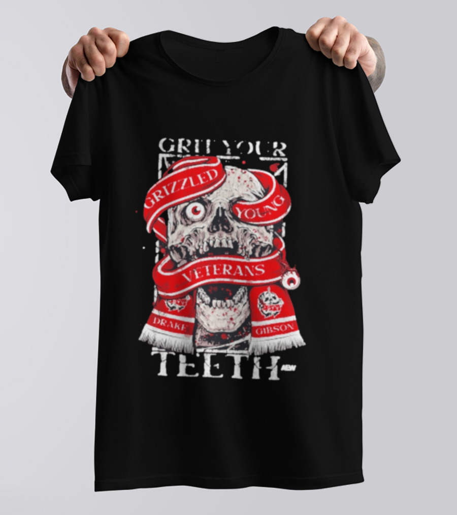 Grizzled Young Veterans Grit Your Teeth Drake Gibson T-Shirt