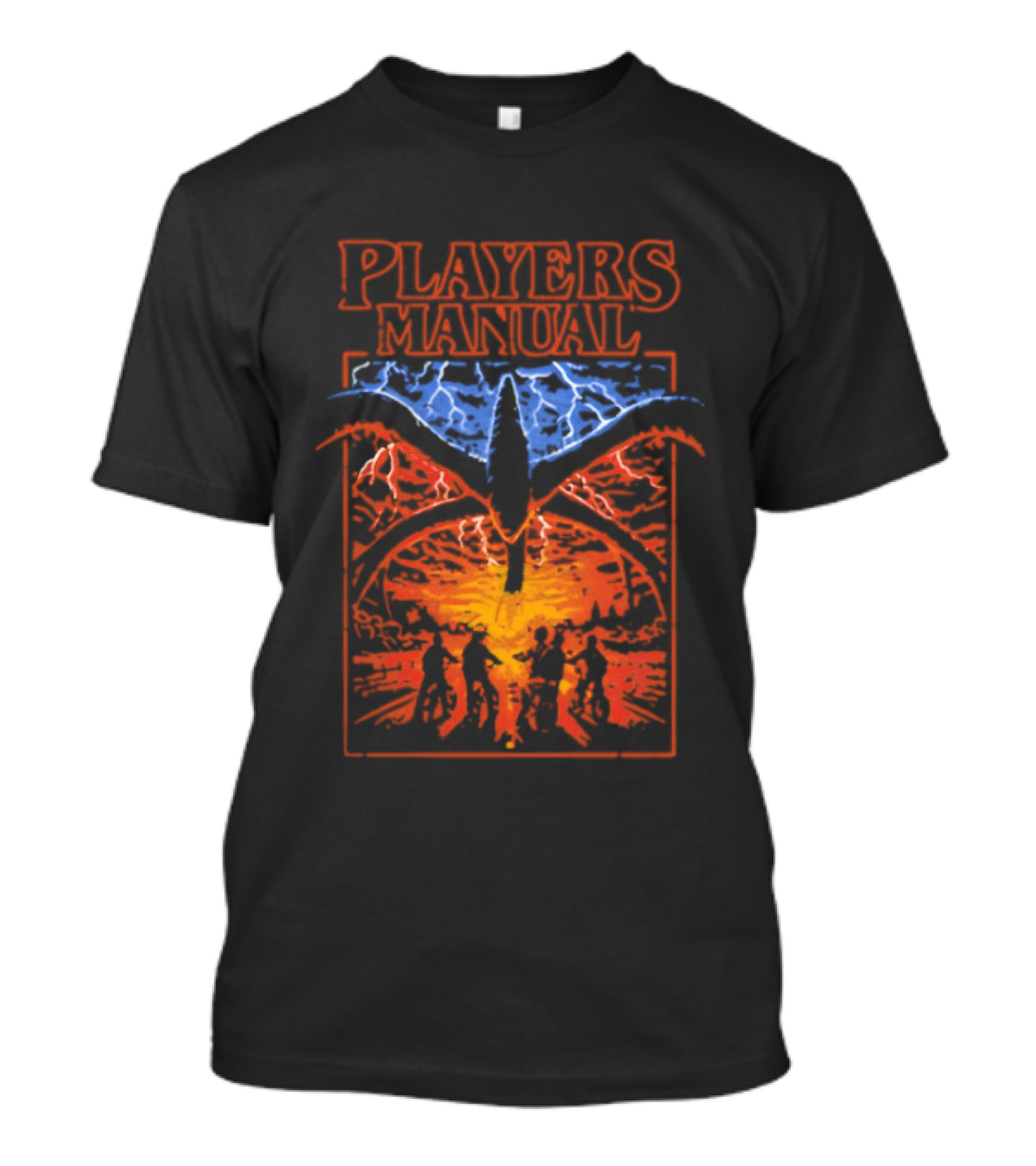 Players Manual Stranger Things Demogorgon Lightning T-Shirt