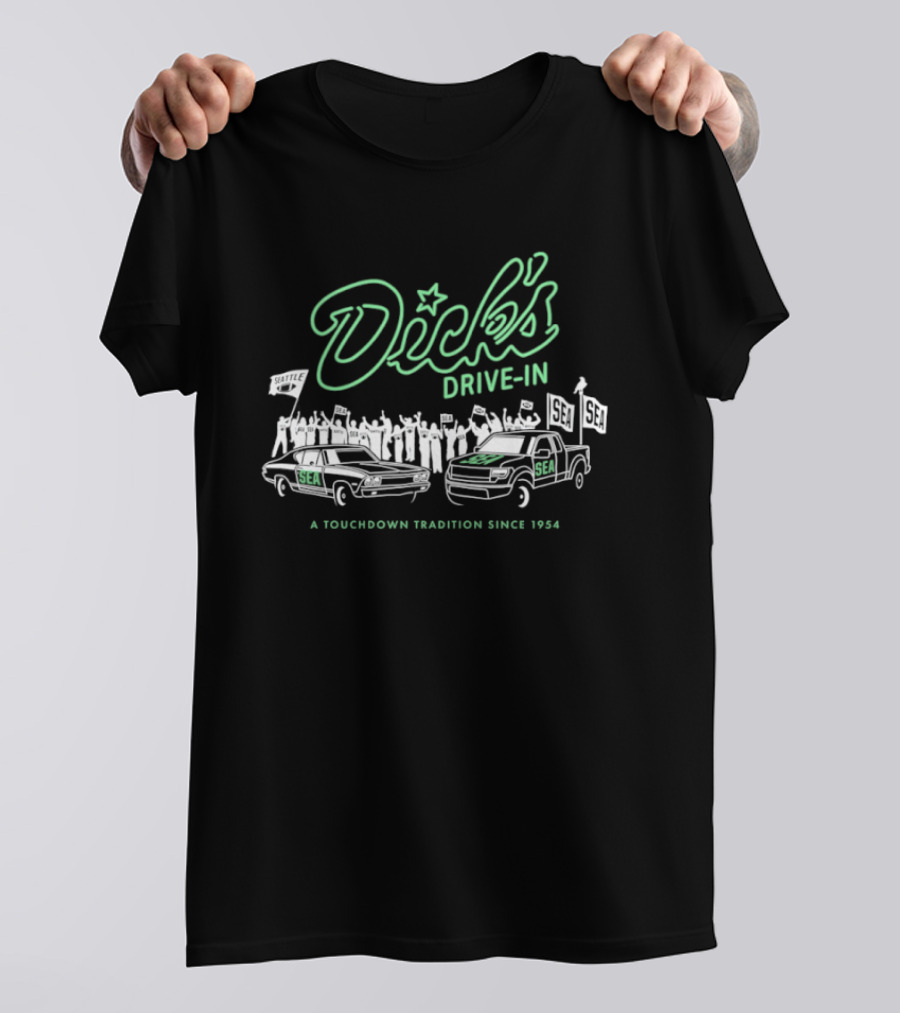Dick's Drive In Seattle Seahawks Touchdown Tradition Since 1954 T-Shirt