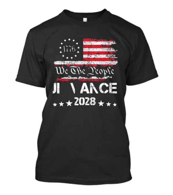 JD Vance 2028 We The People 1776 US Flag Election 48 Stars T-Shirt