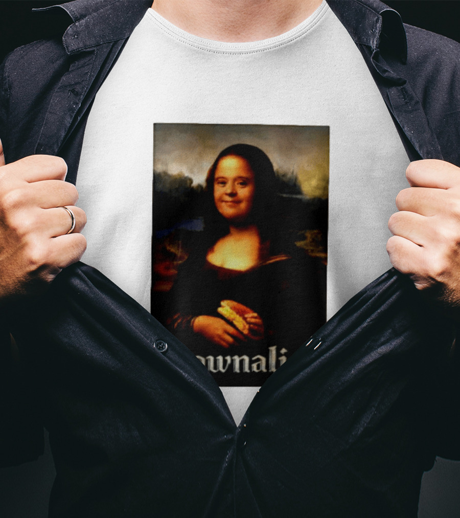 Downalisa Mona Lisa Parody Featuring T-Shirt