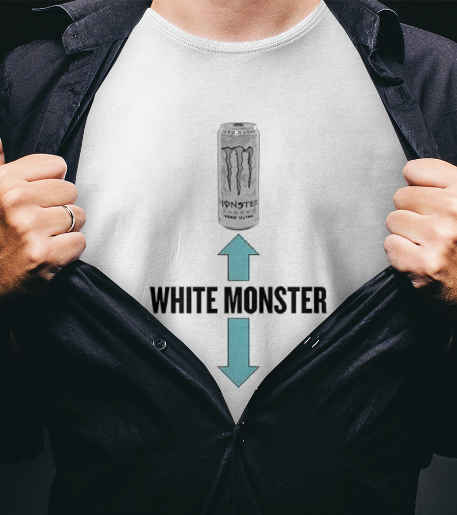 Monster Energy Zero Ultra White Monster Can T-Shirt
