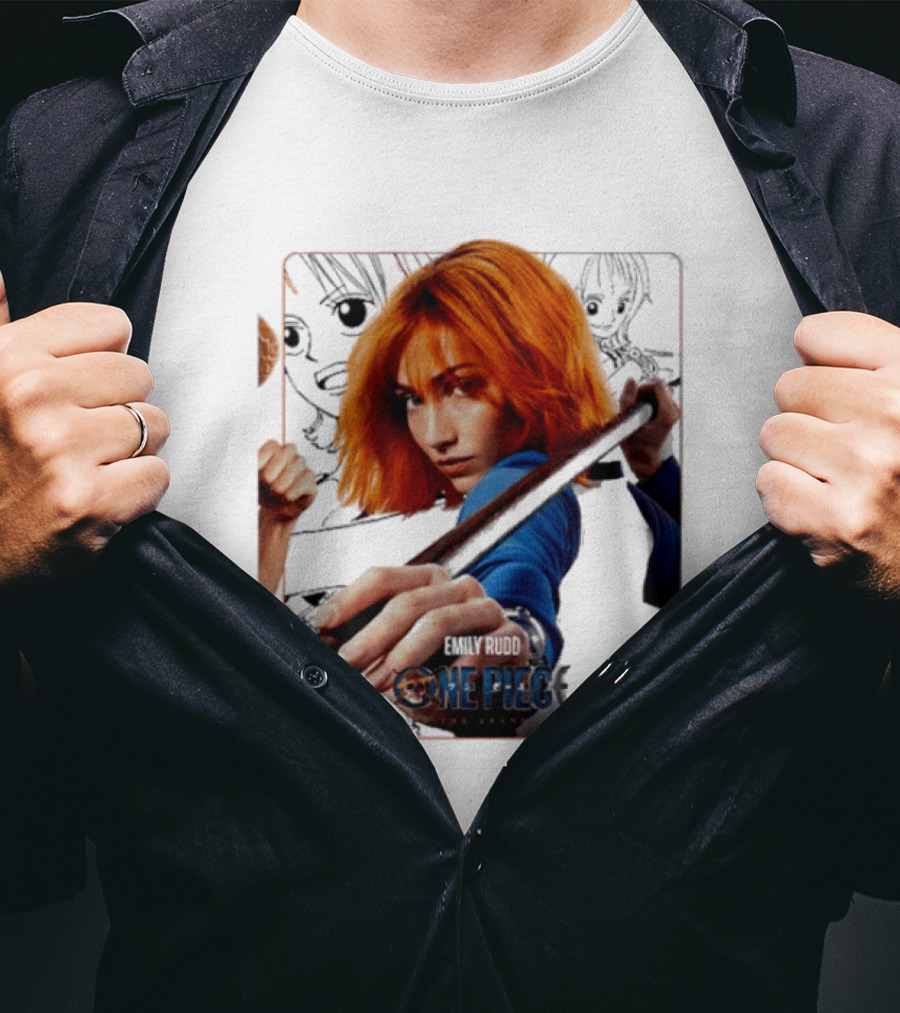 One Piece Live Action Emily Rudd As Nami Grand Line Adventure T-Shirt