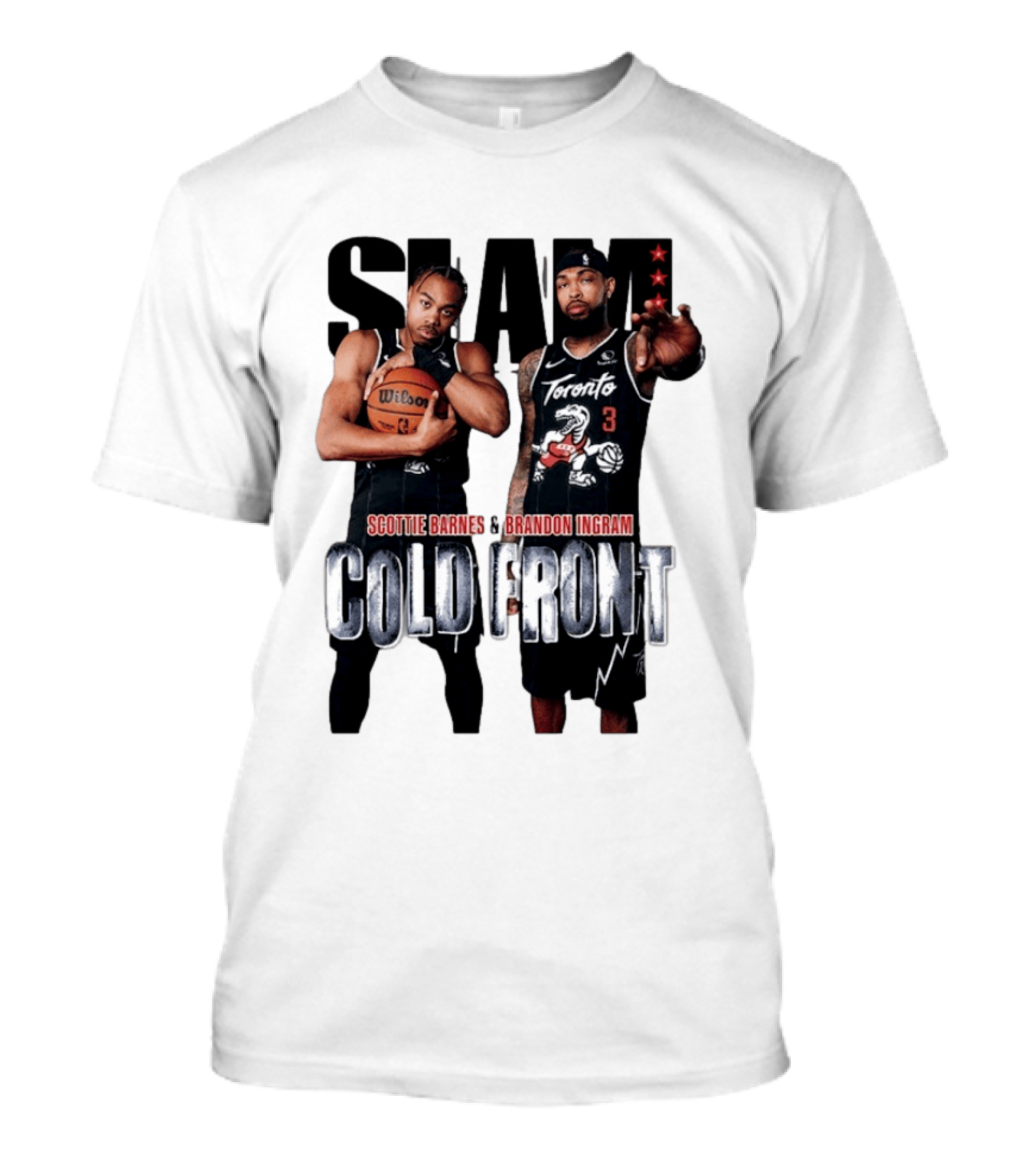 SLAM Scottie Barnes Brandon Ingram Cold Front Toronto T-Shirt