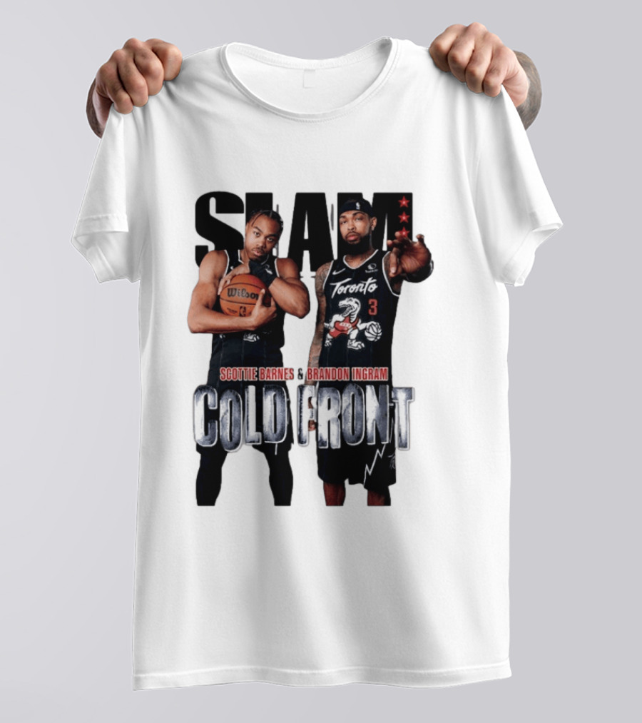 SLAM Scottie Barnes Brandon Ingram Cold Front Toronto T-Shirt