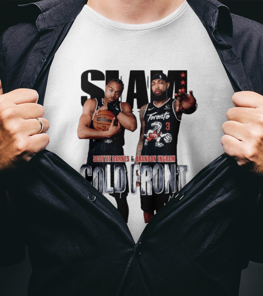 SLAM Scottie Barnes Brandon Ingram Cold Front Toronto T-Shirt