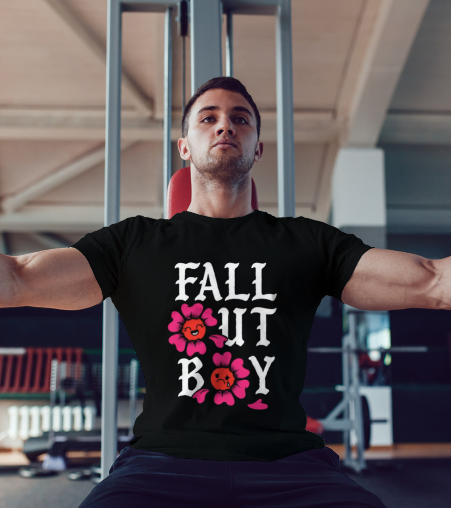 Fall Out Boy Floral Pink Red Flowers T-Shirt
