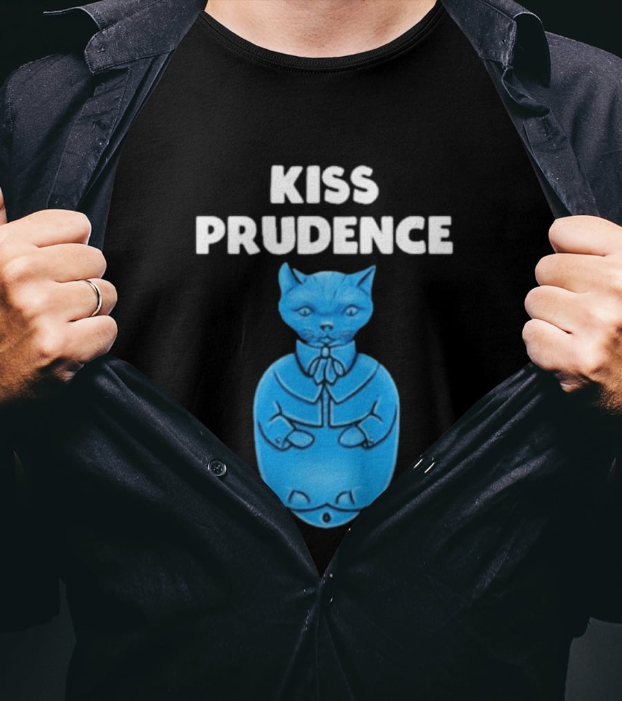 Kiss Prudence Happytoast Cat Blue T-Shirt