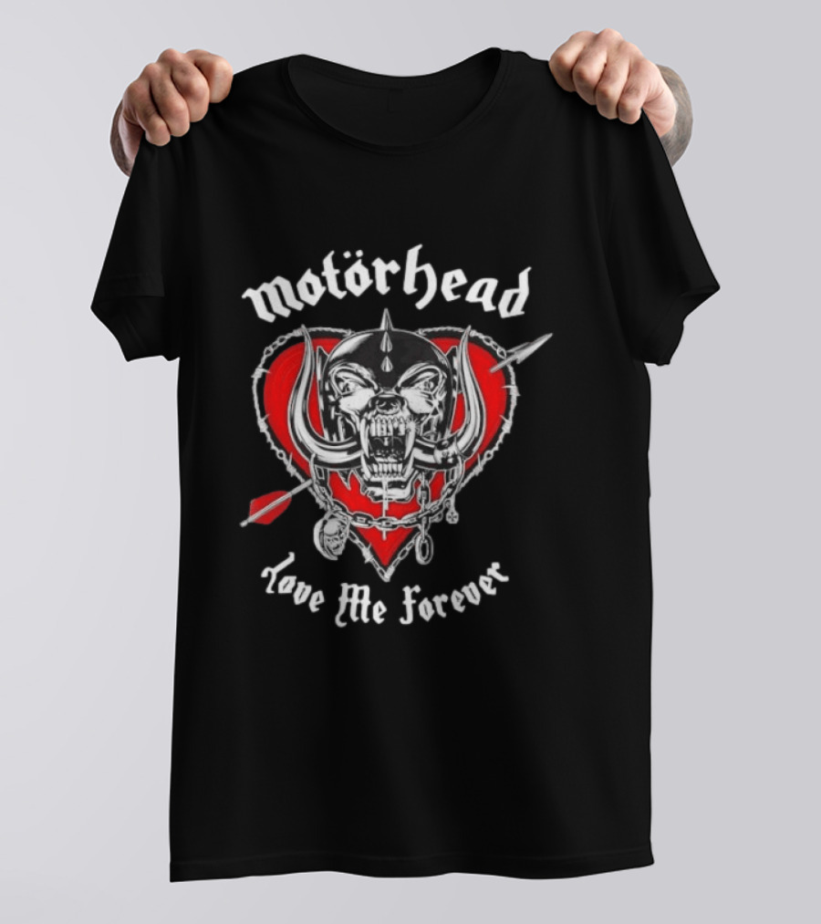 Motörhead Love Me Forever Heart Snaggletooth T-Shirt